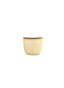 Мини соева свещ от бетон Падивакс Сонора – жълта - свеж лимон